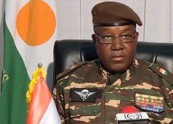 Commander of the Presidential Guard, General Tiani, leader of the military coup in Niger, declared head of state.